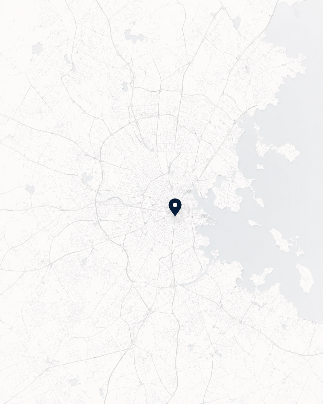 Map of Greater Boston appliance repair service area — Wellesley, Weston, Newton, Brookline